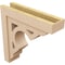 Ekena Millwork 6"W x 24"D x 24"H Thin Sheridan Rough Cedar Woodgrain TimberThane Corbel, Primed Tan CORUR06X24X24SHERCPR - alternate 6